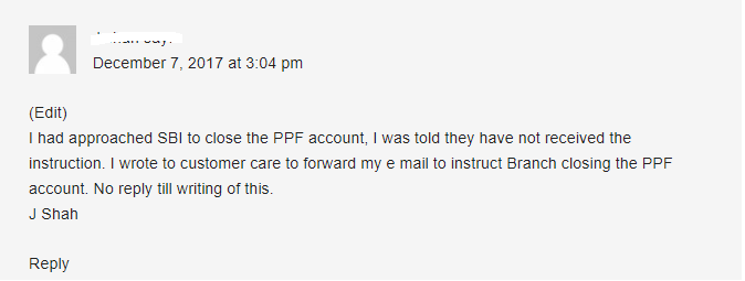 nri ppf account closure rate of interest 1