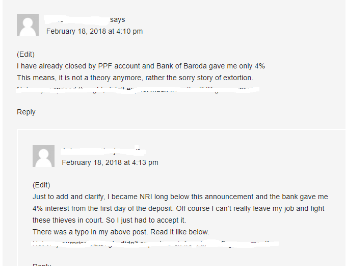 nri ppf account closure rate of interest 4% 3