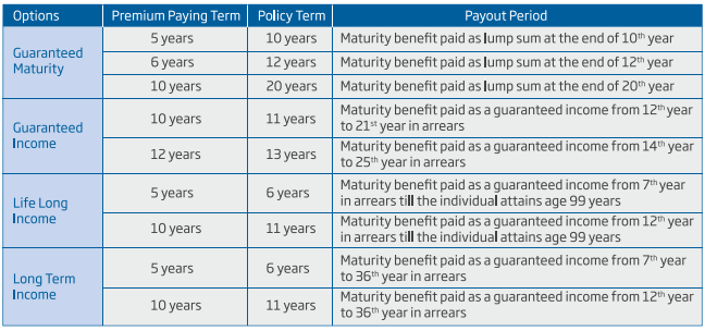 review HDFC Life Sanchay Plus: Variants